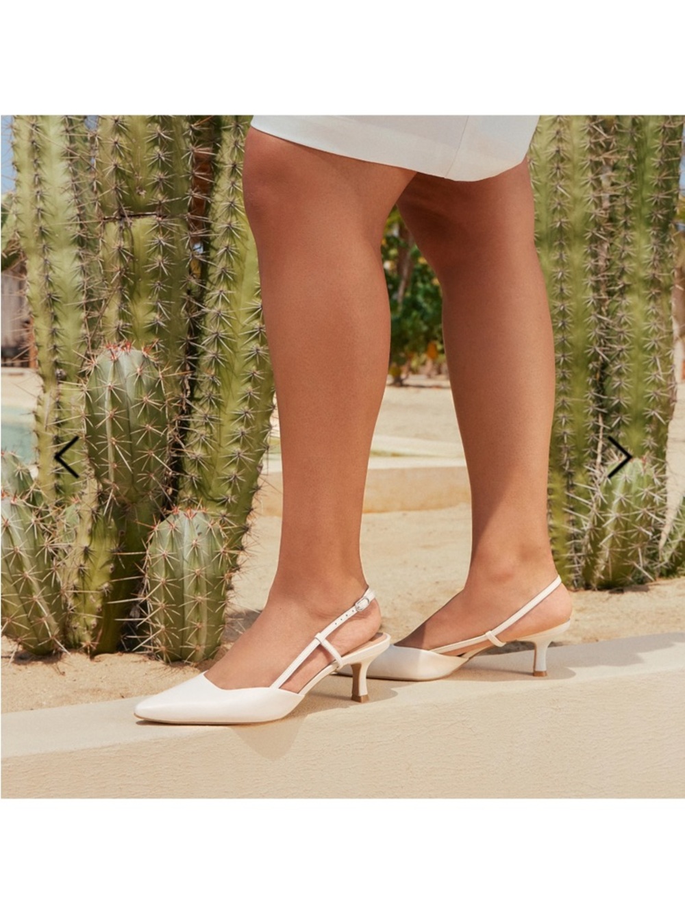 Dolce Vita White Leather Odela Wedding Heels - Picture 8 of 8